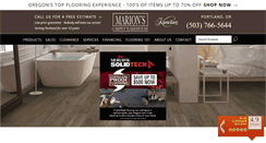 Desktop Screenshot of marionscarpets.com